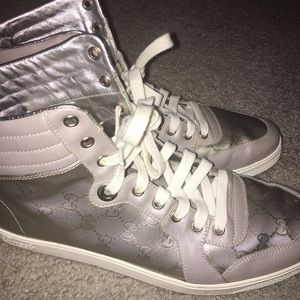 Gucci Men’s Silver Sneakers Size 10.5
